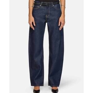 NEW EB DENIM alida loose bowed jeans in havana night